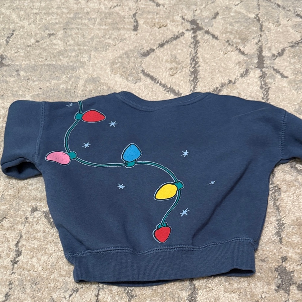 Disney Buzz Lightyear Navy Sweatshirt with Festive Lights - Picture 4 of 4